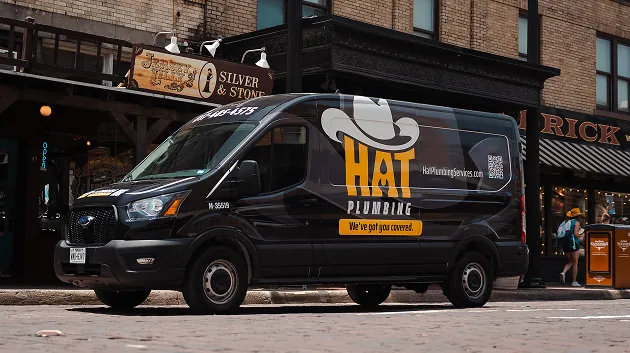 HAT Plumbing, Heating & Air team and vehicle 1